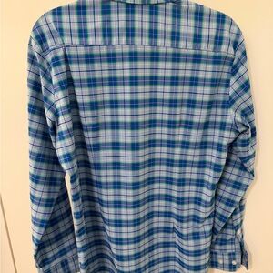 Mizzen+Main Blue and Green Leeward Men's Shirt - Medium TRIM